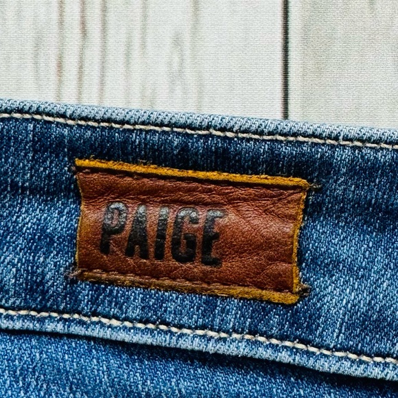 PAIGE Kylie Crop Factory Destroyed Jeans Size 27 - Picture 8 of 10